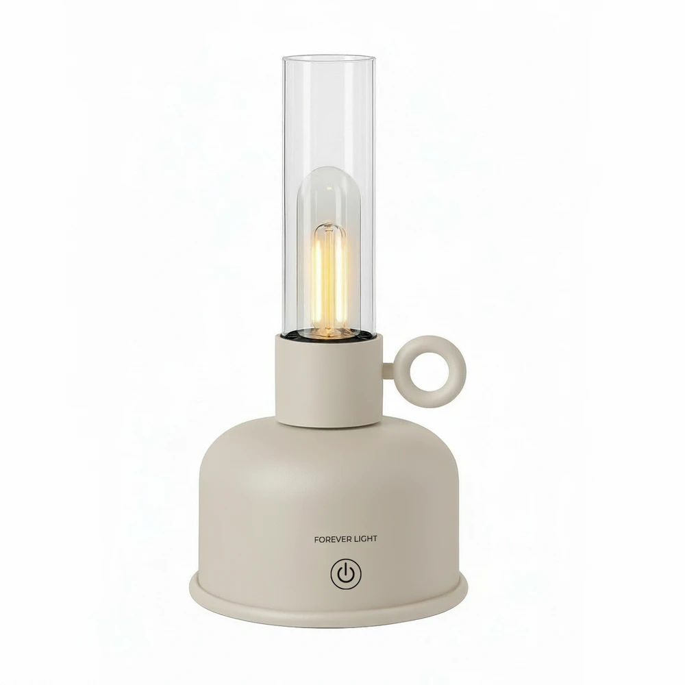 „Telforceone Forever Light Vintage Petroleum“ LED lempa FLR-05, šviestuvas, rusvai geltonas