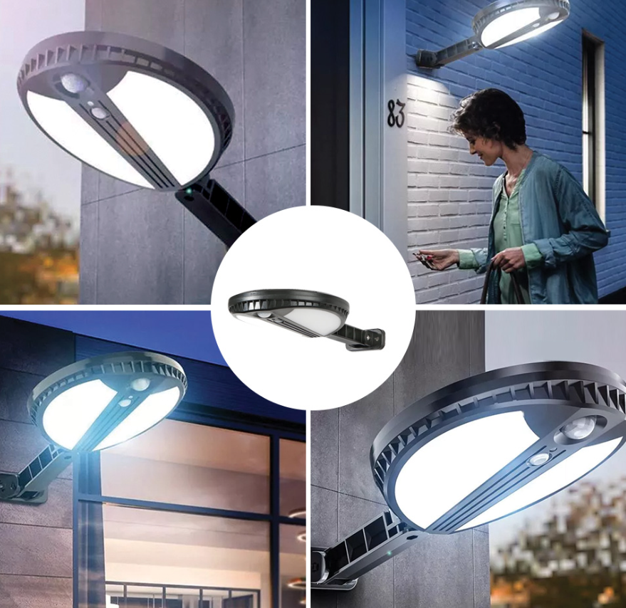 TelForceone SUNARI saulės lempa LED FLS-12 70*SMD PIR 6W 500lm 4500K 2400mAh Li-ion"Forever" šviesiai