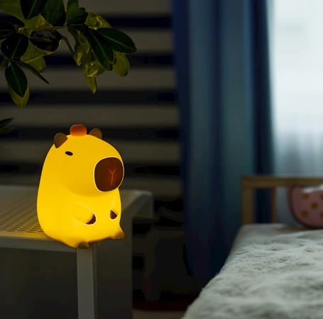 Sieninis šviestuvas LED naktinė lempa FRIENDLY CAPYBARA FNL-12 Forever Light