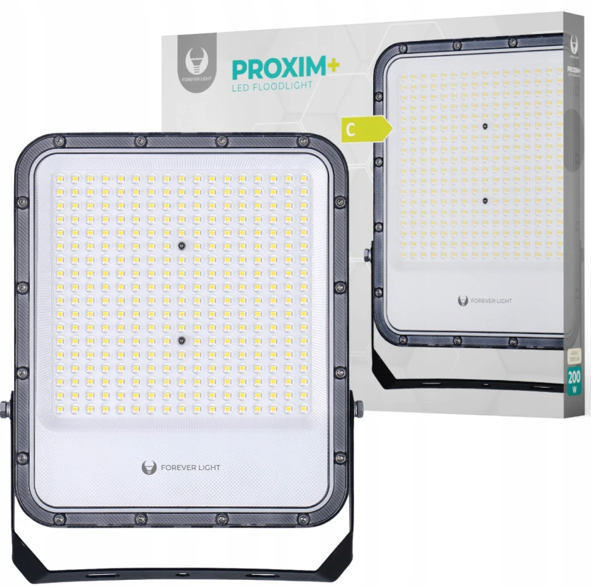 „Telforceone“ LED prožektorius PROXIM+ 200W 4000K 30000lm 230V IP65 „Forever Light“ 150lm/W 5 metų garantija