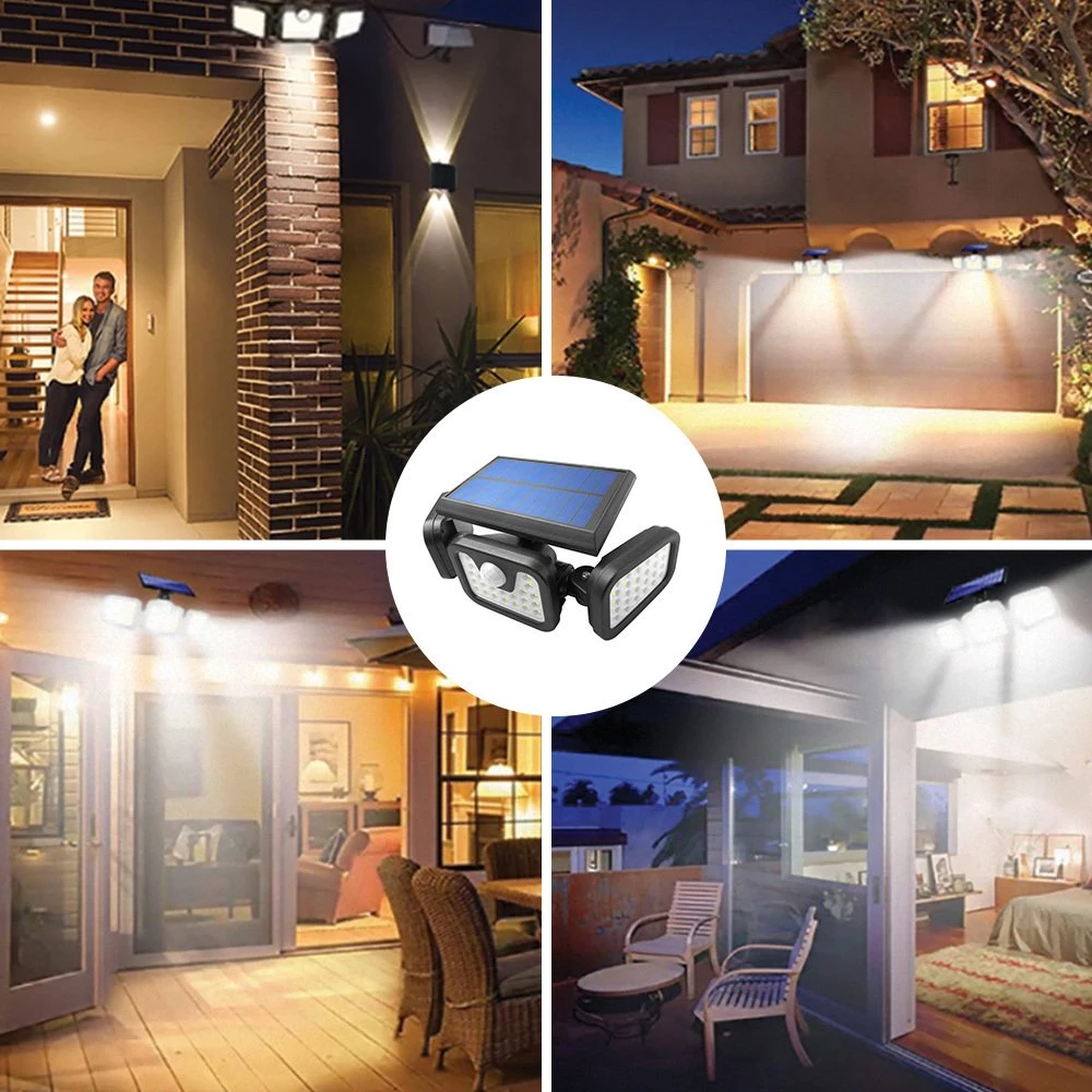 TelForceone SUNARI saulės lempa LED FLS-03 74*SMD PIR 8W 600lm 6000K 2400mAh Li-Ion"Forever" šviesiai