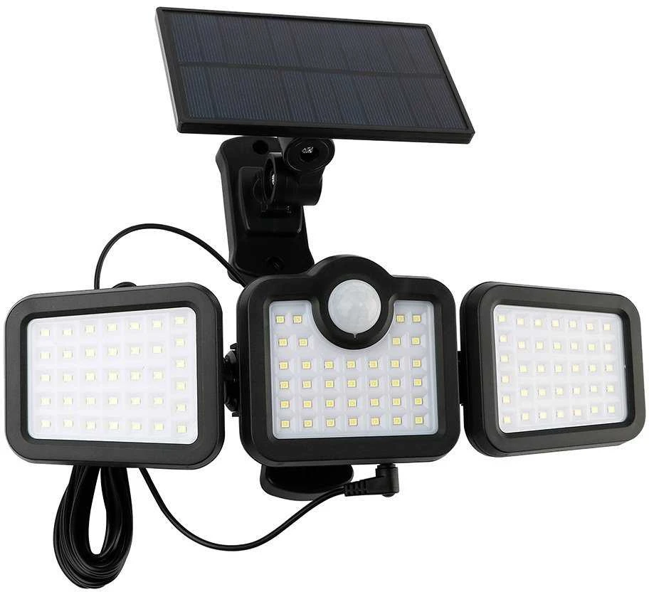 TelForceone SUNARI saulės lempa LED FLS-04 108*SMD PIR 10W 800lm 6000K 2400mAh Li-Ion Forever Light