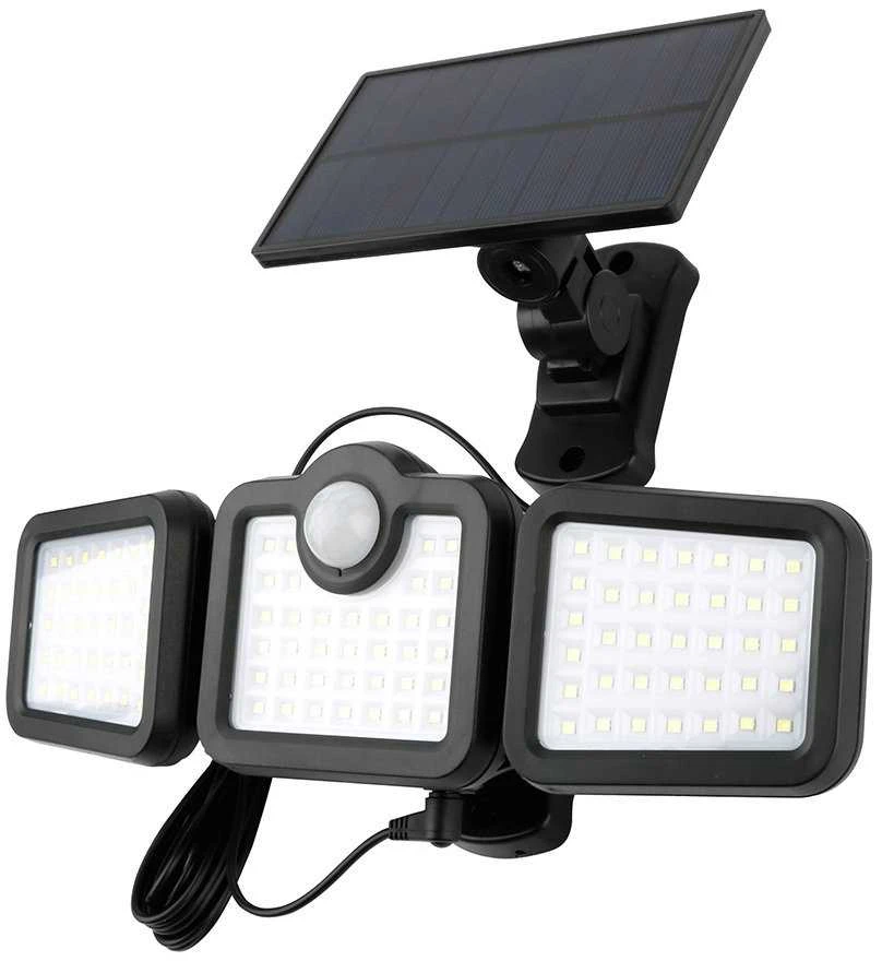 TelForceone SUNARI saulės lempa LED FLS-04 108*SMD PIR 10W 800lm 6000K 2400mAh Li-Ion Forever Light