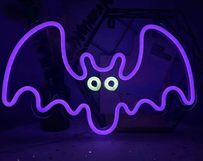 TelForceone Neoninis PLEXI LED FLYING BAT violetinės spalvos inis FPNE11"Forever" šviesiai