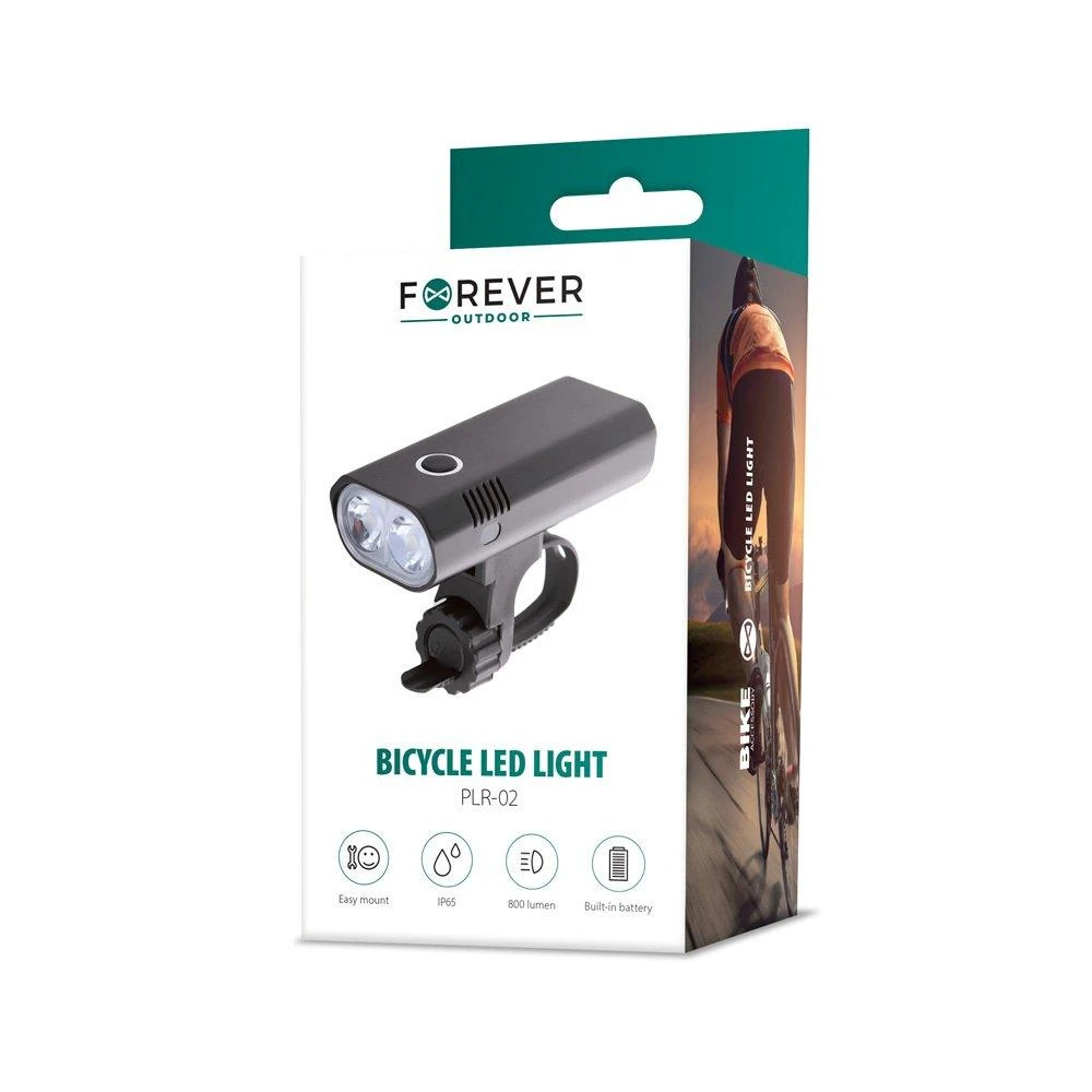 Forever Outdoor priekinis dviračio žibintas PLR-02