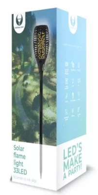 TelForceone Saulės liepsnos lemputė 33LED 600mAh Ni-Mh IP65