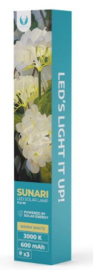 Plastrol SUNARI saulės lempa LED FLS-93 Hydrangeas 3000K 600mAh Li-Ion Forever Light
