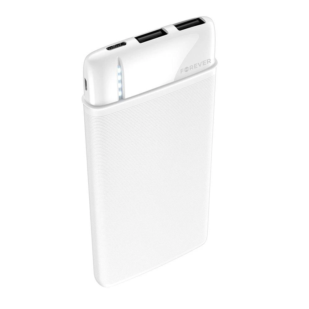 Forever power bank TB-100M 10000 mAh baltos spalvos