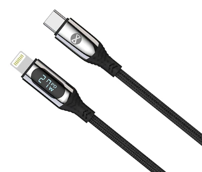 Forever LCD laidas USB-C – Lightning 1,0 m 27W juodas