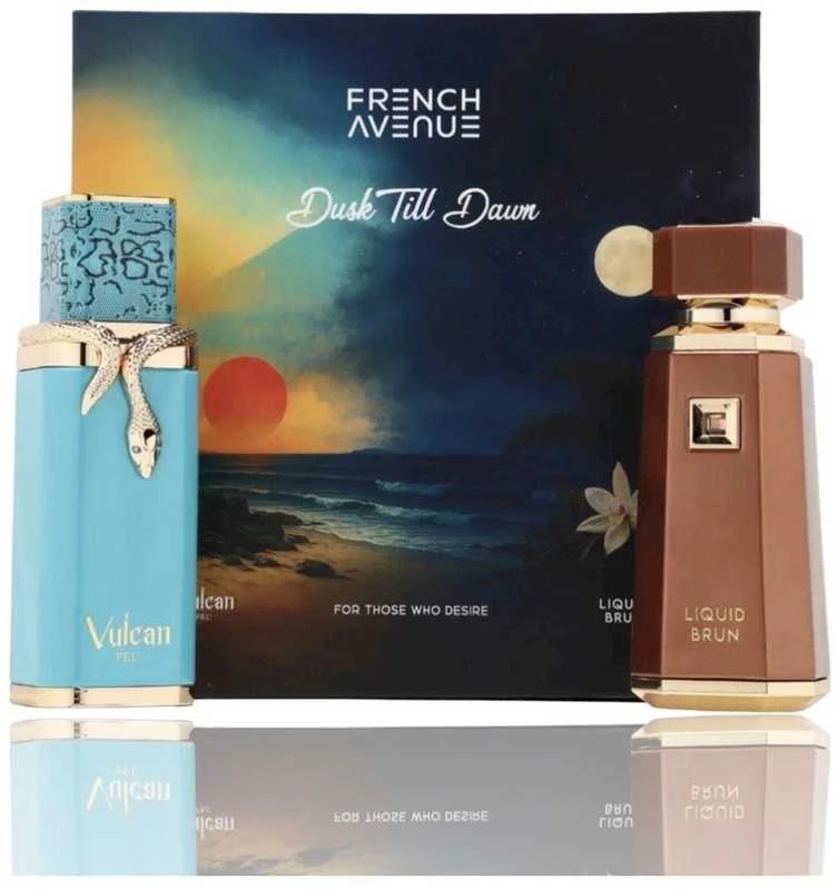 „French Avenue“ skystas kvapas „Dusk Till Dawn Brun & Vulcan Feu“ – rinkinys U, 100 ml