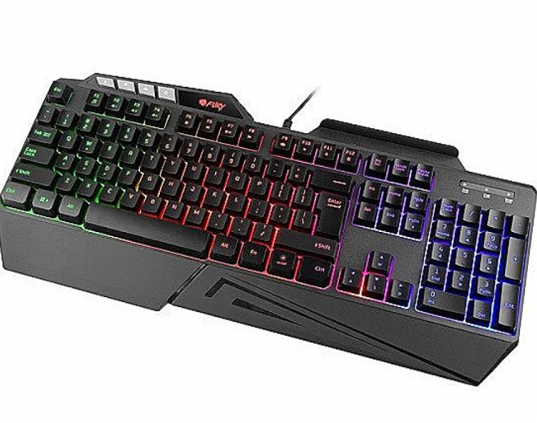 Fury Skyraider Klaviatūra žaidimams, RGB LED pašvietimas, US, Juodas, su laidu
