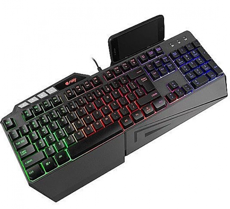 Fury Skyraider Klaviatūra žaidimams, RGB LED pašvietimas, US, Juodas, su laidu