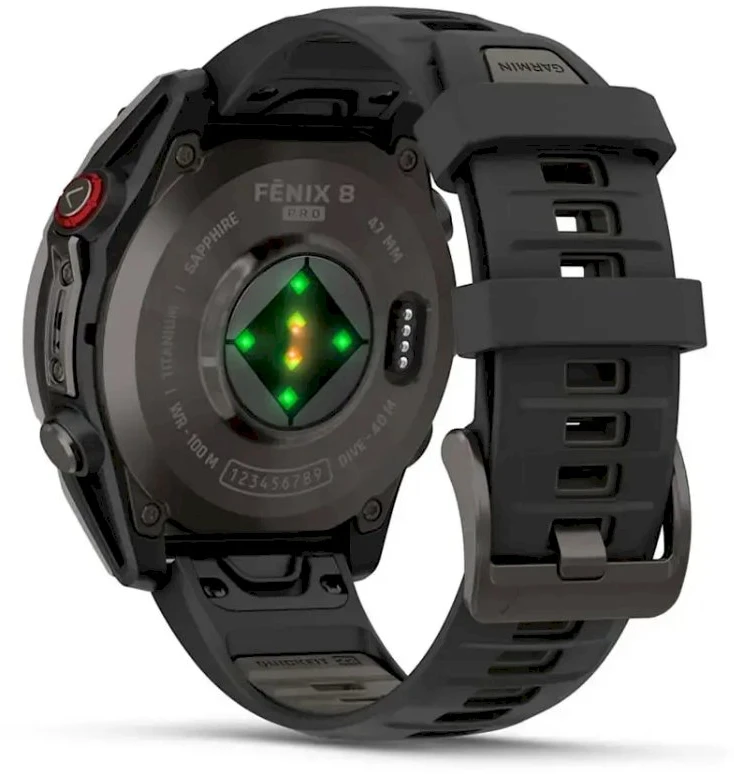 Išmanusis laikrodis - Garmin fēnix 8 Pro 1.4" AMOLED GPS, 15 dienų baterijos veikimo laikas, pilka