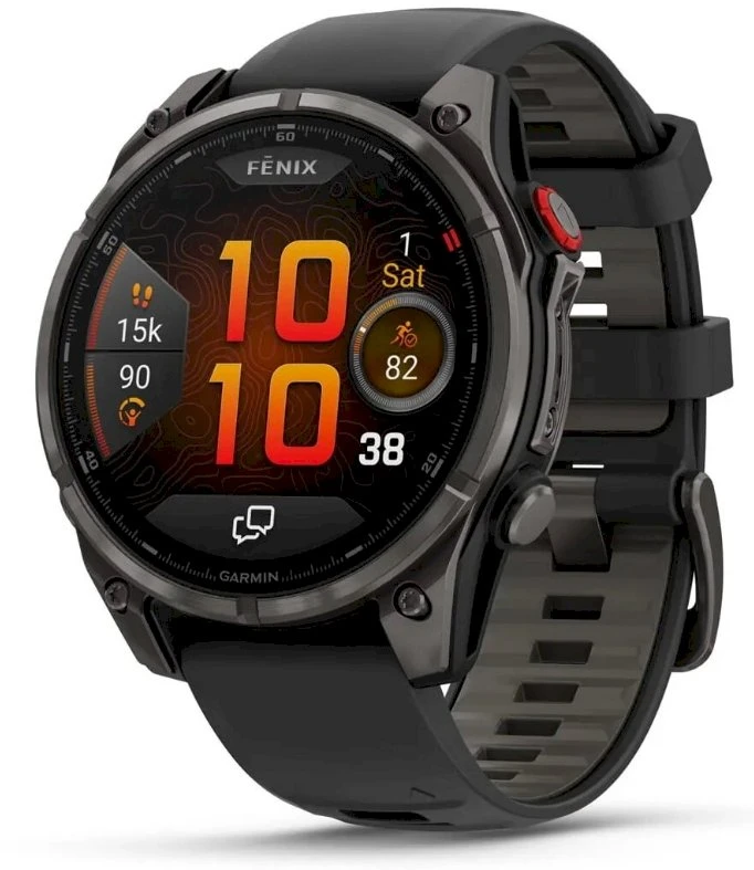 Išmanusis laikrodis - Garmin fēnix 8 Pro 1.4" AMOLED GPS, 15 dienų baterijos veikimo laikas, pilka