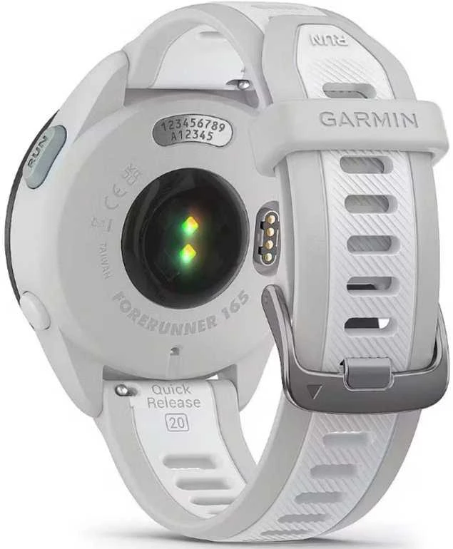 Išmanusis laikrodis Garmin Forerunner® 165 Pilkšvos / baltojo akmens spalvos