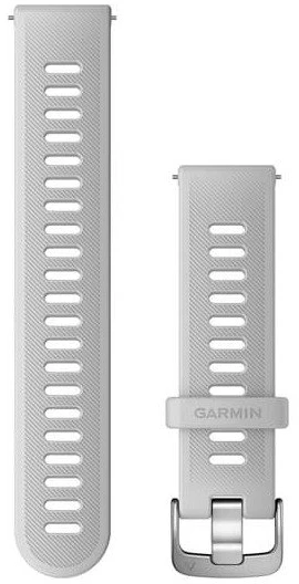 Išmaniojo laikrodžio Garmin greitai atsegamas, silikoninis dirželis, Baltos spalvos, 20mm