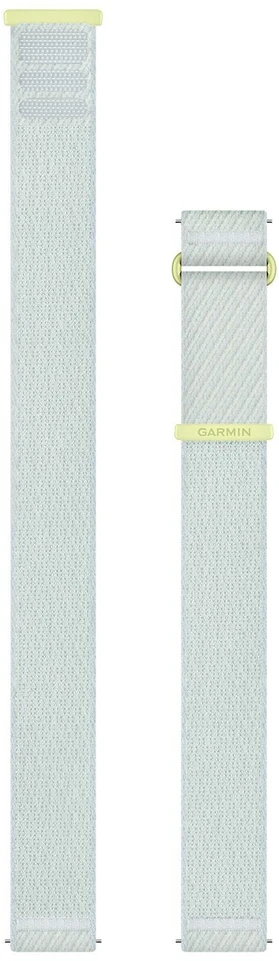„Garmin“ greito atlaisvinimo apyrankės (20 mm), citrininės/debesų spalvos „Mėlyna ComfortFit“ audinys