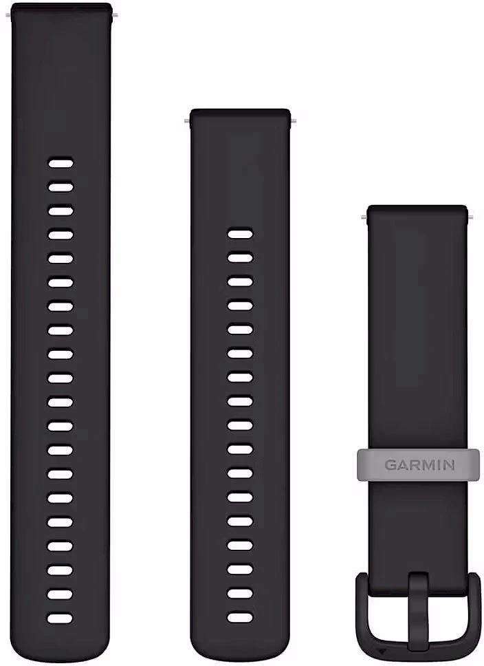Greitai atsegamas Quick Release Garmin laikrodžio dirželis, 20 mm, Juodas
