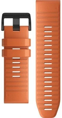 Išmaniojo laikrodžio Garmin greitai atsegamas, silikoninis dirželis, Oranžinės spalvos, 26mm