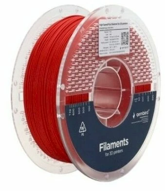 Gembird Flashforge High Speed PLA filamentas, 1.75 mm, 1kg | 3DP-PLA1.75HY-01-R | PLA filamentas | Raudona