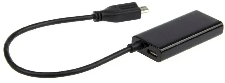 GEMBIRD A-MHL-002 Gembird adapteris MHL -> HDMI(F)+MICRO USB(BF)(5 kontaktų) išmanusis telefonas prie TV HD+ maitinimo šaltinio