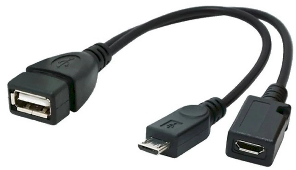 GEMBIRD A-OTG-AFBM-04 cable USB OTG AF to micro BM + micro BF 0.15 m