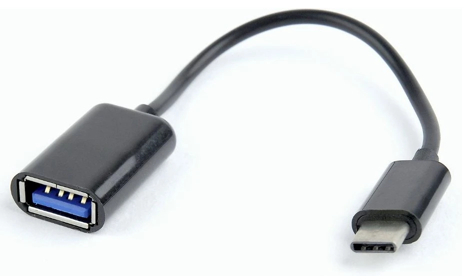 Gembird A-OTG-CMAF2-01 OTG USB Type-C kištukas į USB lizdą adapterio laidas 0,2 m / juodas
