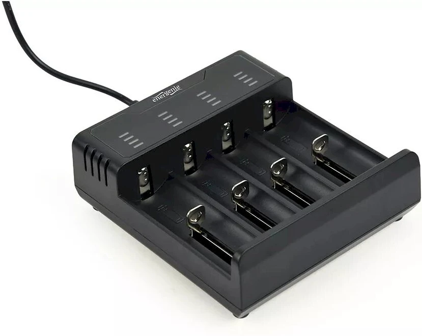 Gembird ENERGENIE BC-USB-02 Ni-MH + Li-ion Fast Baterija Charger juodas