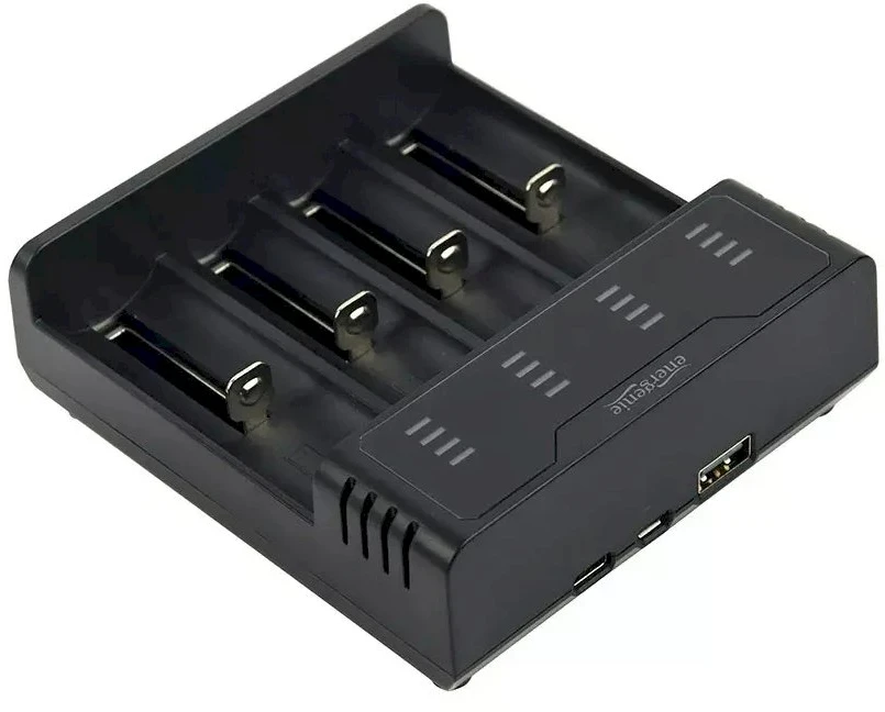 Gembird ENERGENIE BC-USB-02 Ni-MH + Li-ion Fast Baterija Charger juodas