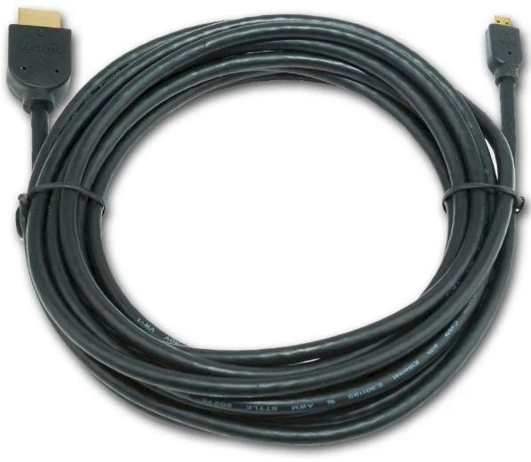 GEMBIRD CC-HDMID-15 Gembird HDMI -HDMI Micro kabelis su auksinėmis jungtimis, 4,5 m, urmu pakuotė