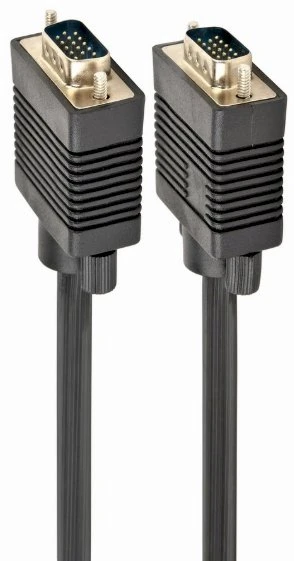 Gembird „Cablexpert Premium VGA HD15M/HD15M“ dvigubai ekranuotas su 2 ferito šerdimis, 15M kabelis, Juodas | Cablexpert