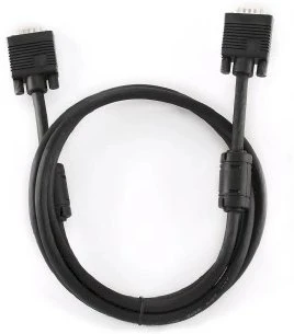 Gembird „Cablexpert Premium VGA HD15M/HD15M“ dvigubai ekranuotas su 2 ferito šerdimis, 15M kabelis, Juodas | Cablexpert