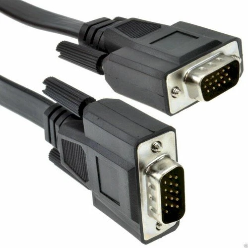 GEMBIRD CC-PPVGA-5M-B Gembird VGA HD15m/HD15m dvigubai ekranuotas su 2 ferito šerdimis 5m kabelis juodas