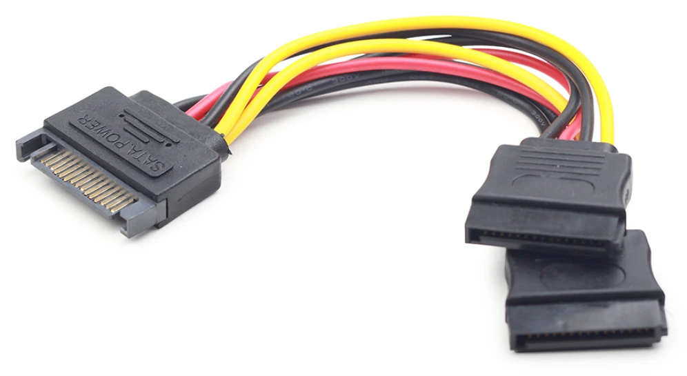GEMBIRD CC-SATAM2F-01 maitinimo skirstytuvas SATA 15 kontaktų -> 2x SATA HDD - tiesus