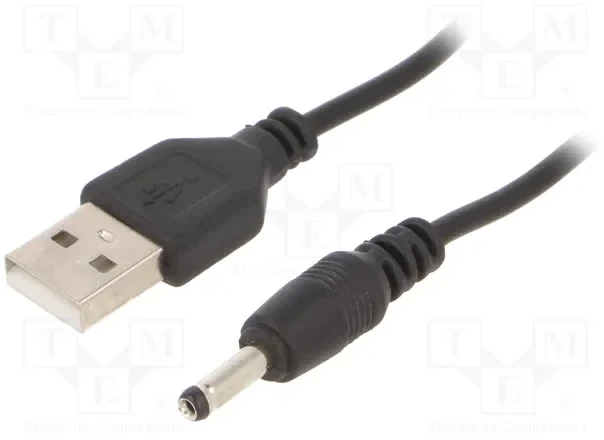 GEMBIRD CC-USB-AMP35-6 Gembird USB AM iki 3,5 mm maitinimo kištuko laidas, 1,8 m juodas