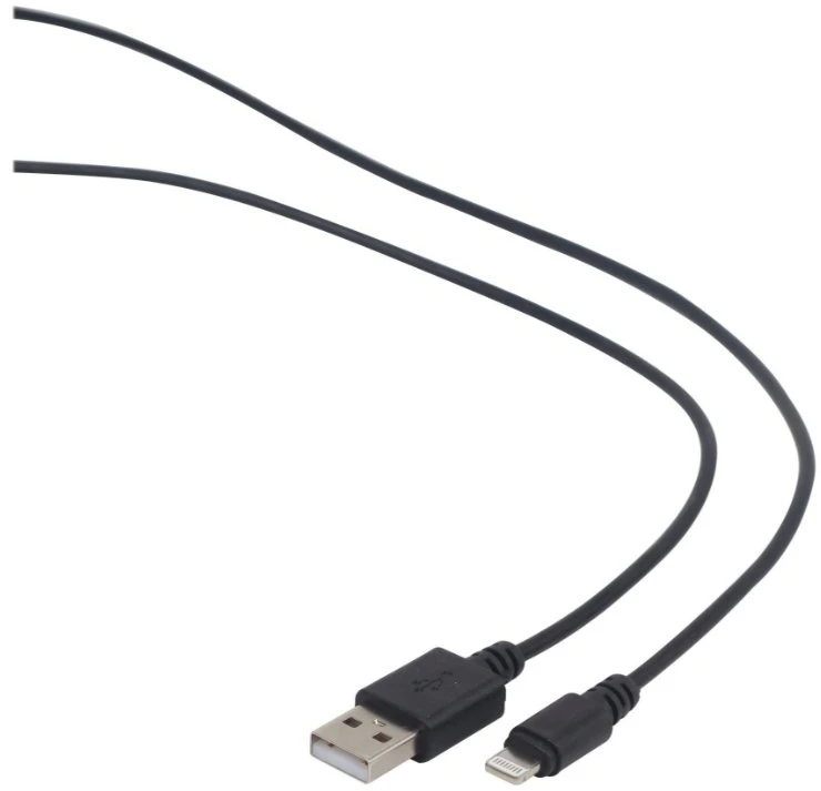 GEMBIRD CC-USB2-AMLM-2M Gembird USB duomenų sinchronizavimo ir įkrovimo 8 kontaktų kabelis, 2m, juodas