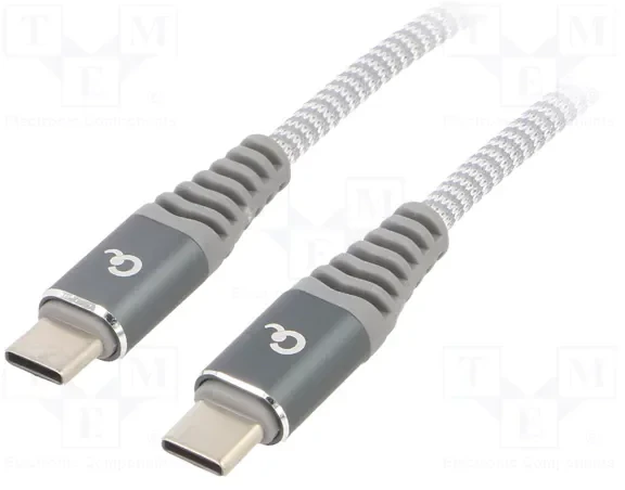 GEMBIRD CC-USB2B-CMCM60-1.5M 60W Type-C maitinimo laidas PD aukščiausios kokybės įkrovimo duomenų kabelis 1.5m