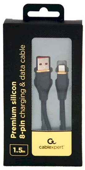 KABELIO ŽAIBAS Į USB2 1.5M/CC-USB2S-AM8PM-1.5M-BK GEMBIRD