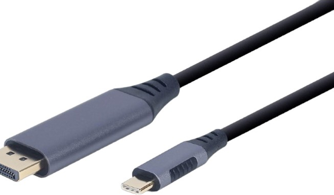 GEMBIRD CC-USB3C-DPF-01-6 USB Type-C su DisplayPort vyriško adapterio laido vieta pilkas 1,8m