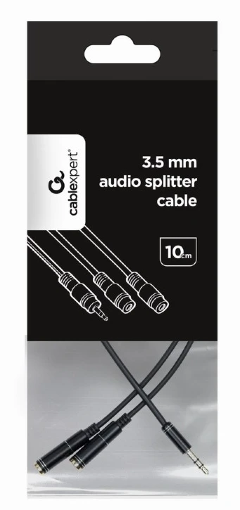 Garso skirstytuvo kabelis 3,5 mm, 10 cm ilgio