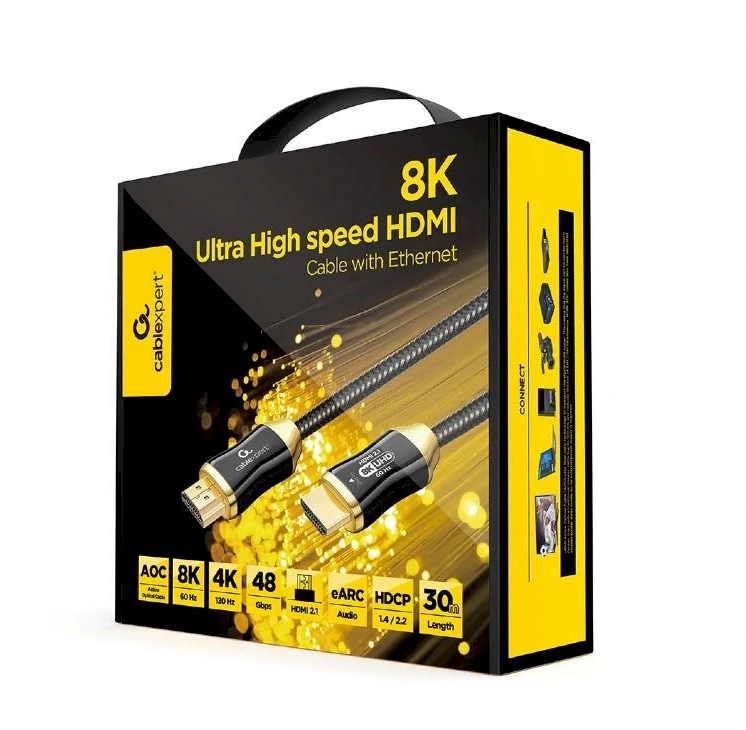KABELIS HDMI-HDMI 30M AOC PREM/CCBP-HDMI8K-AOC-30M GEMBIRD