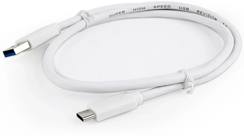 GEMBIRD CCP-USB3-AMCM-1M-W USB 3.0 kabelis į USB C tipo AM/CM 1m baltas