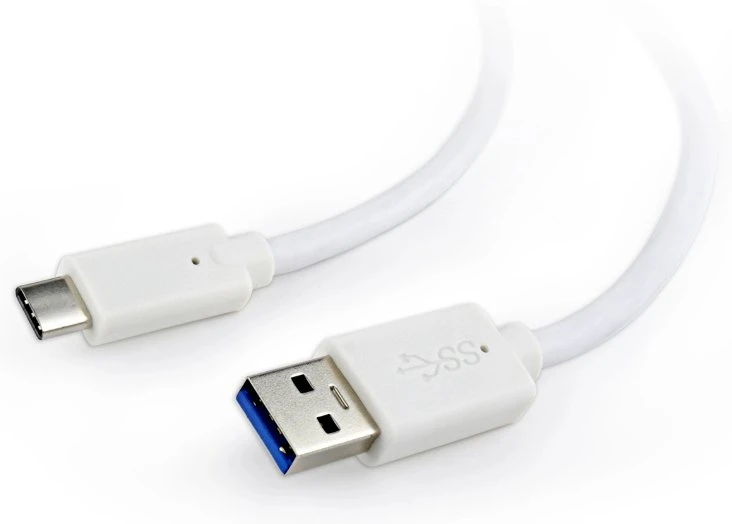 GEMBIRD CCP-USB3-AMCM-1M-W USB 3.0 kabelis į USB C tipo AM/CM 1m baltas