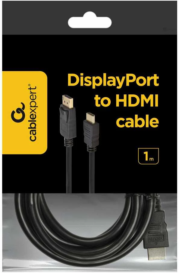 GEMBIRD kabelis DISPLAYPORT M -> HDMI M 1m