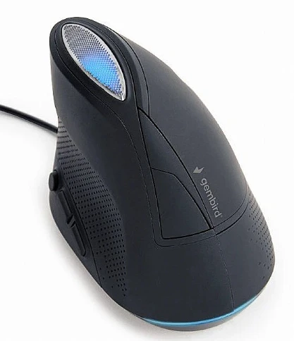 GEMBIRD MUS-ERGO-03 Ergonomic 6-button optinė pelė spacegrey