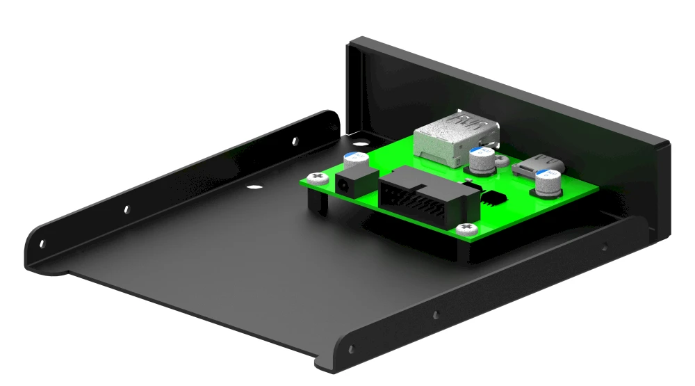 „Gigabyte Gembird“ 3,5 colio USB 3.1 A tipo + C tipo priekinis skydelis