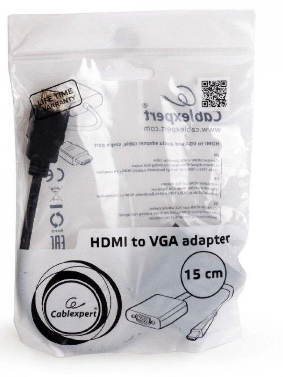 Gembird Cablexpert | HDMI į VGA ir garso adapterio laidas