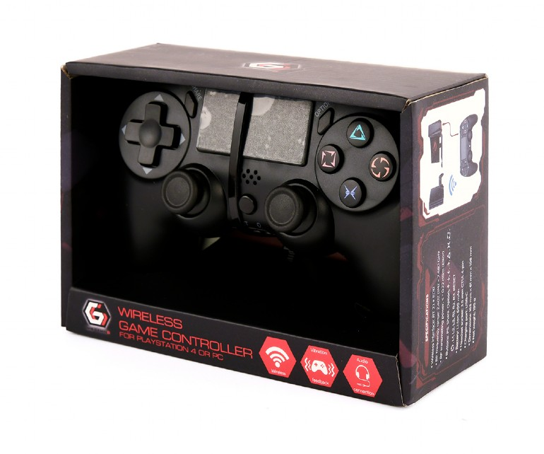 Gamepad belaidis kompatybilny su PS4 i PC juoda Gembird