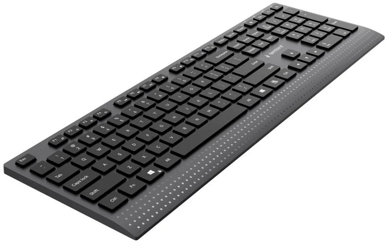 Gembird KB-MCH-06 Slim Multimedia Klaviatūra USB US / juodas