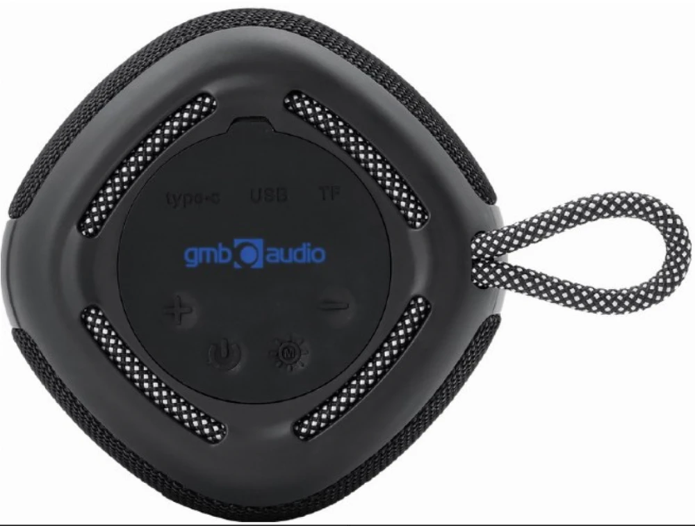 Gembird SPK-BT-LED-03-BK nešiojama kolonėlė